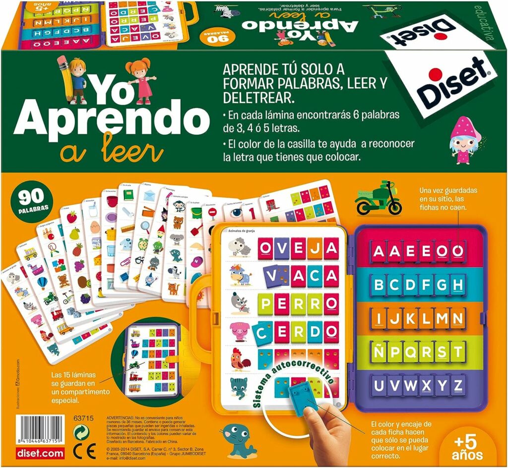 Diset - Yo aprendo a leer, Juego educativo a partir de 5 años