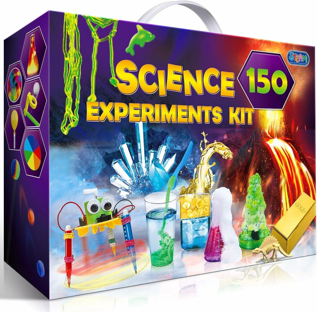UNGLINGA Kits de Ciencia de 150 experimentos para niños, proyectos Stem Juguetes educativo